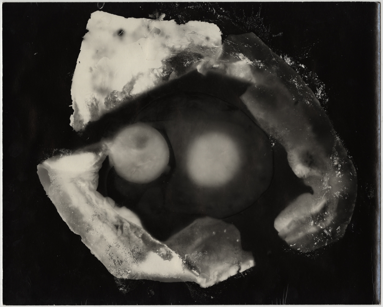 Documentary Photogram #13 (Breakfast/Bacon, Egg, Toast), 1971, Silver gelatin print