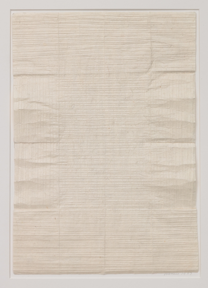 No Title, 1997, Hand-folded nacre paper