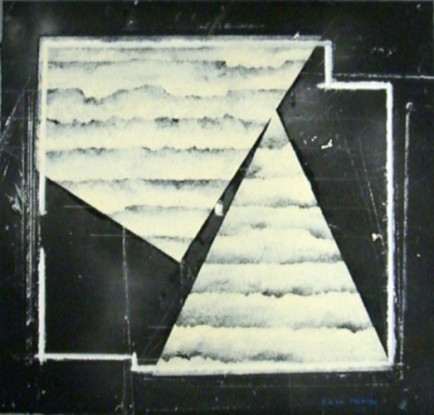 Untitled (Porto 25), 1969-90, Gouache on black paper
