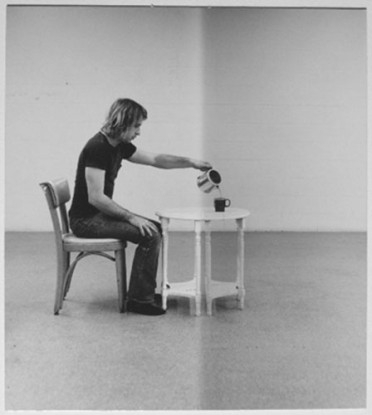 Pouring Coffee, 1973, Silver gelatin print