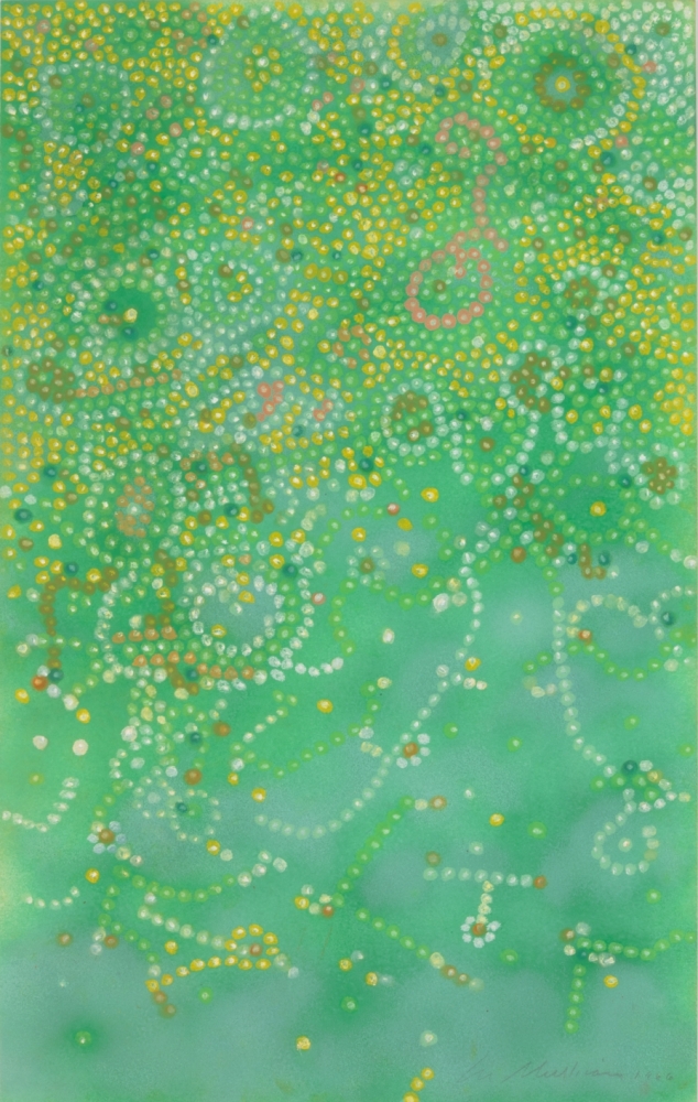 Untitled, 1966, Spray paint and pastel on paper