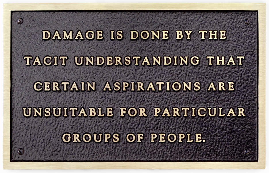 Jenny Holzer   Damage is done by the tacit understanding..., 1981