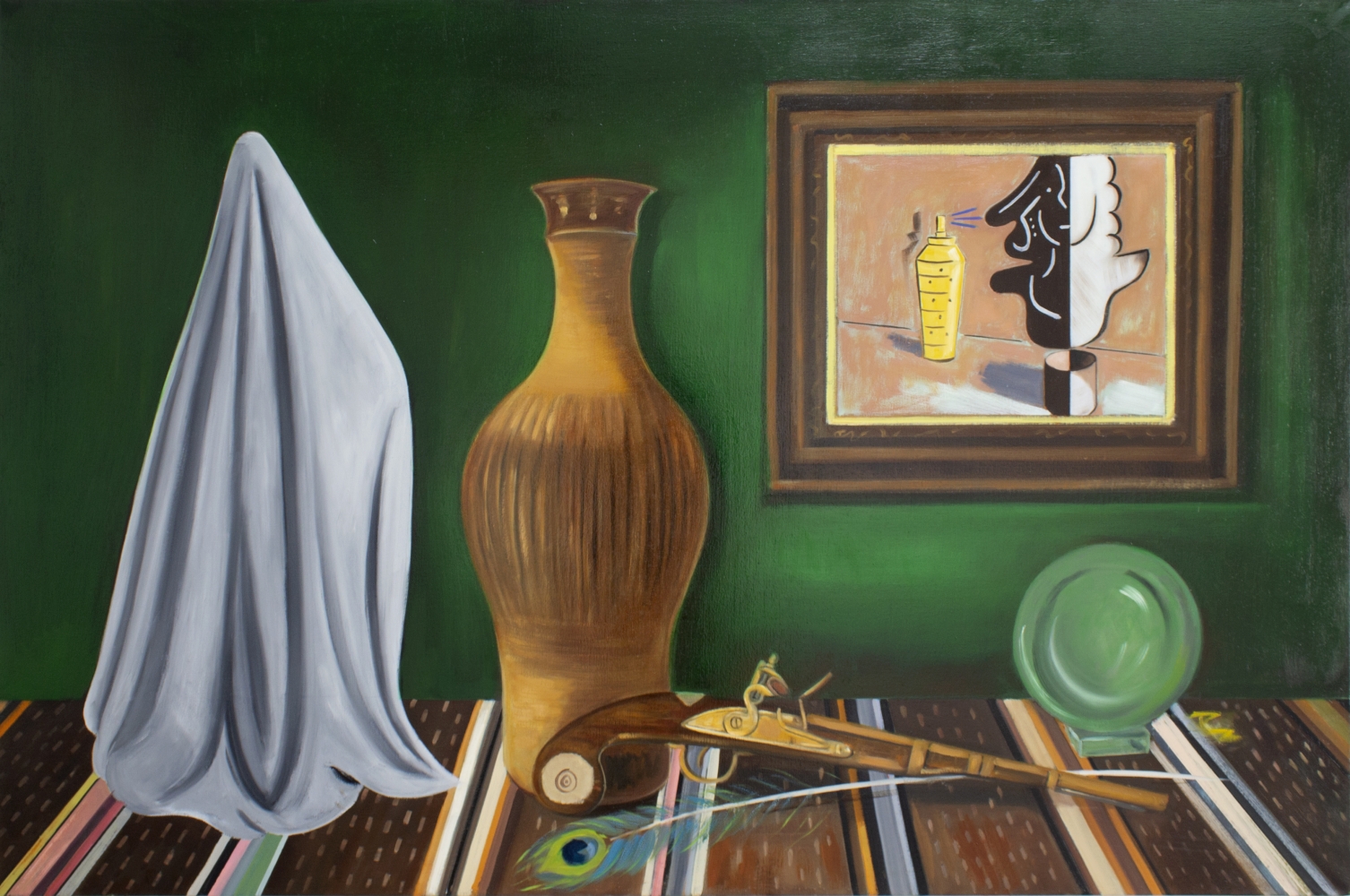 Raul Guerrero, Still Life with Sarape and Crystal Ball, 2012