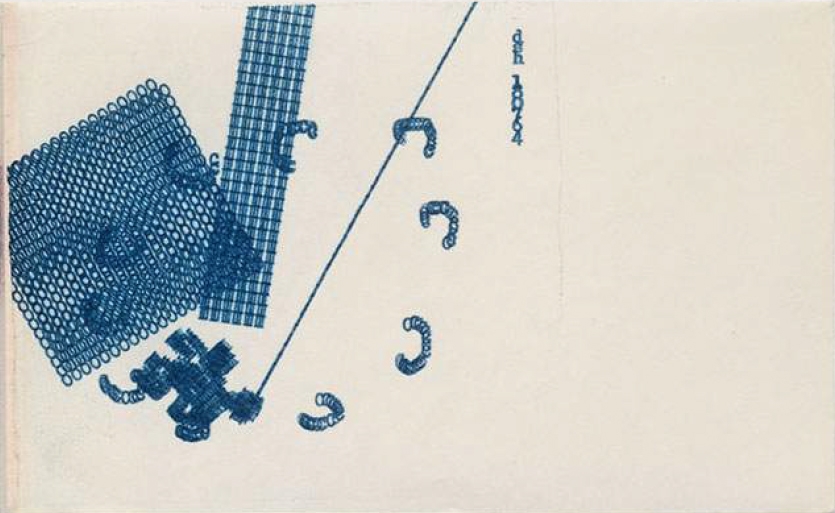 Dom Sylvestor Houedard   Typestract - 180764 (Blue), 1964