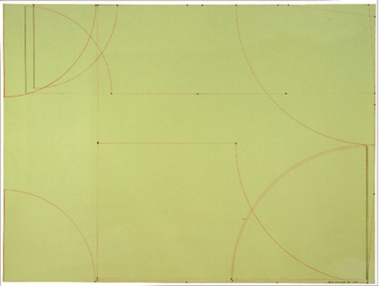 Study, 1973, Graphite and ink on paper