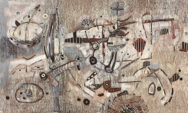 The Sounding, 1953, Oil on canvas