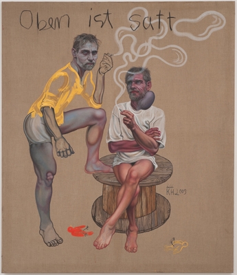 Die Raucher, 2009, Oil on canvas