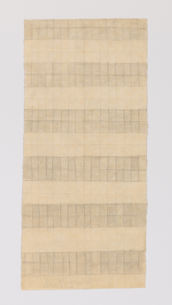 Untitled, 1998, Pencil on hand-folded paper