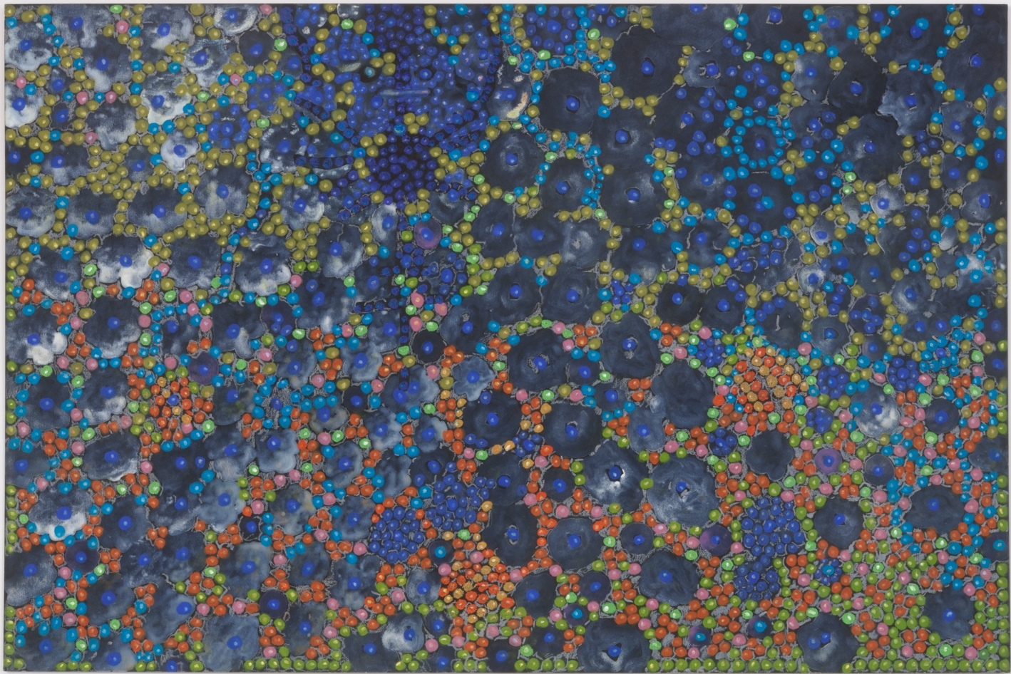 Untitled, c. 1969, Oil and pastel on board