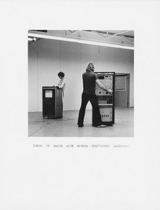 Learn to Dance with Modern Electronic Equipment, 1973, Selver gelatin print