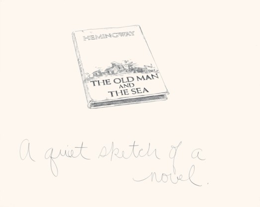 A Quiet Sketch of a Novel, 1975, Pencil on paper