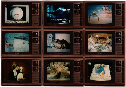 Surrealism on TV, 1986, Dye bleach prints wiht offset lithography