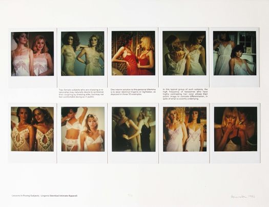 Lessons in Posing Subjects: Lingerie (Identical Intimate Apparel), 1982