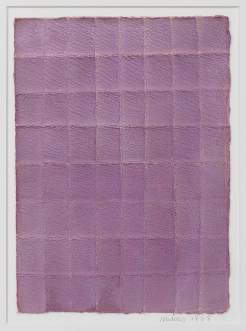 No Title, 1968, Spray paint on hand-folded paper