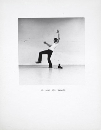 He&nbsp;Lost His Balance, 1973, Silver gelatin print