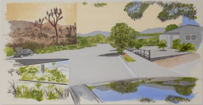 William Leavitt, Garden, Joshua Trees, Street, Reflection, 2020