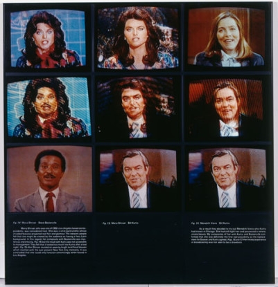 A Case Study in Finding an Appropriate TV Newswoman (A CBS Docudrama in Words and Pictures), 1984, Dye bleach prints, twelve panels