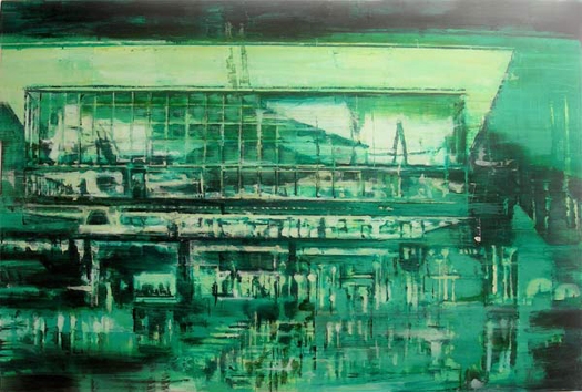 Untitled (Green), 2006, Oil on linen