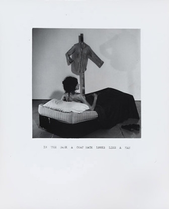 In the Dark a Coat Rack Looks Like a Man, 1972, Silver gelatin print