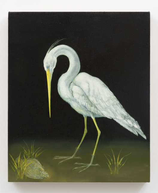 Flounder and Heron, 2015, Oil on linen