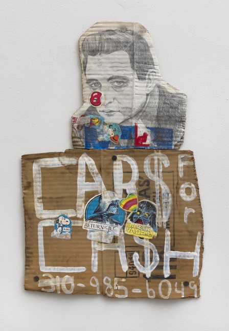 Cash and Cars for Cash, 2014, Unfired clay, paint, ink, graphite and nails